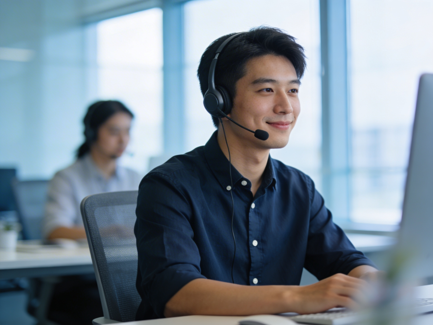 A remote IT support professional focused on their work at a home office setup, reflecting the permanent and growing shift towards remote roles in the tech industry.