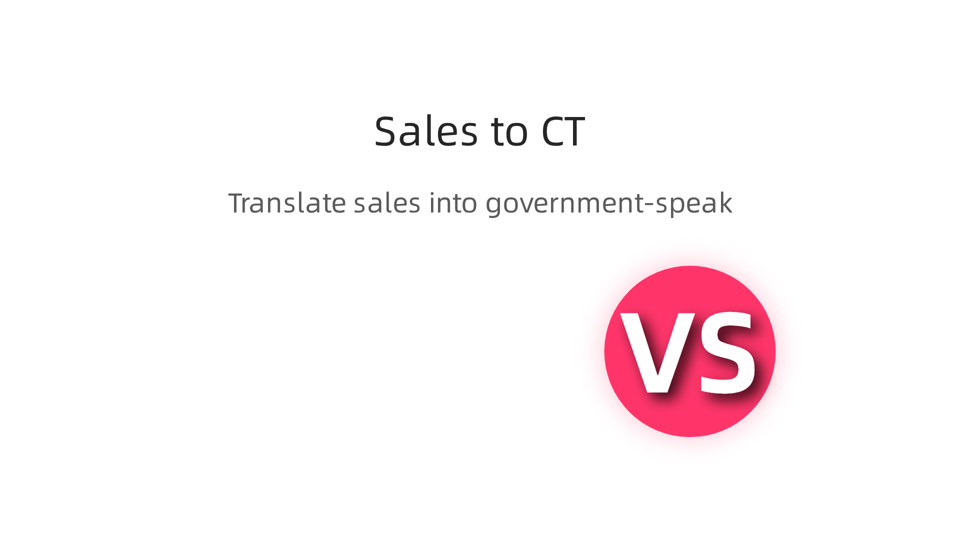 An infographic demonstrating how to translate private-sector sales experience and terminology into language relevant for Connecticut state job applications, focusing on public impact and transferable skills.