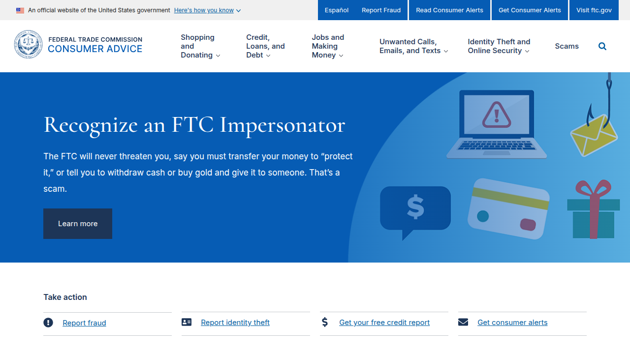 The Federal Trade Commission website provides valuable resources and advice on identifying and avoiding job scams.