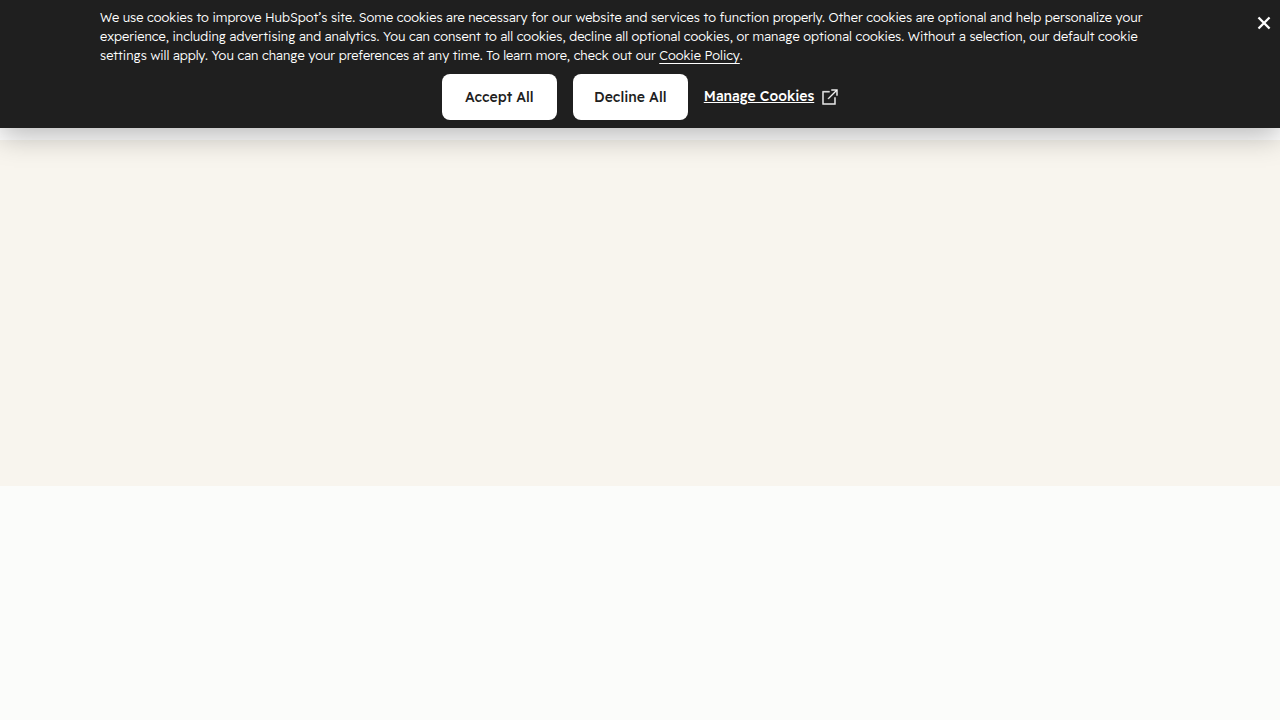 Screenshot of the HubSpot Academy homepage, offering free certifications for valuable sales and marketing skills.