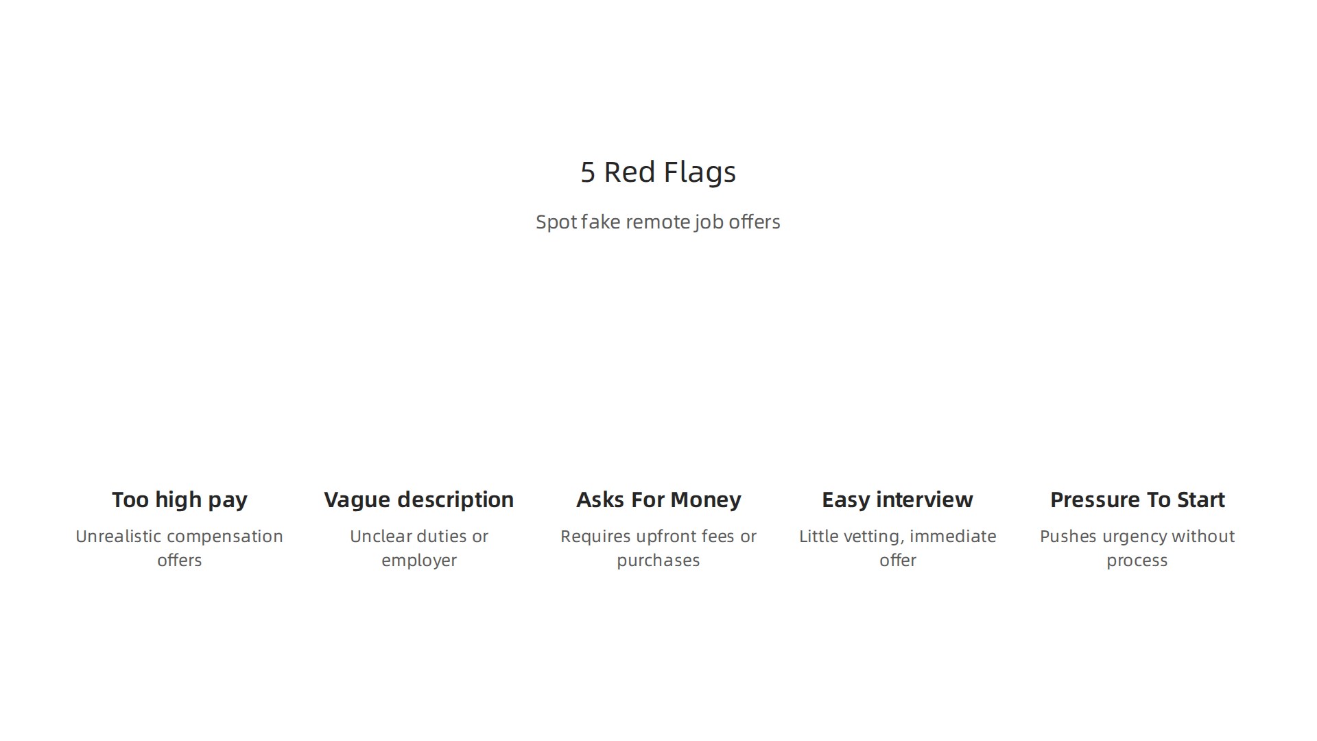 Learn to identify common red flags like unrealistic pay or upfront fees to protect yourself from fake remote customer service job offers.