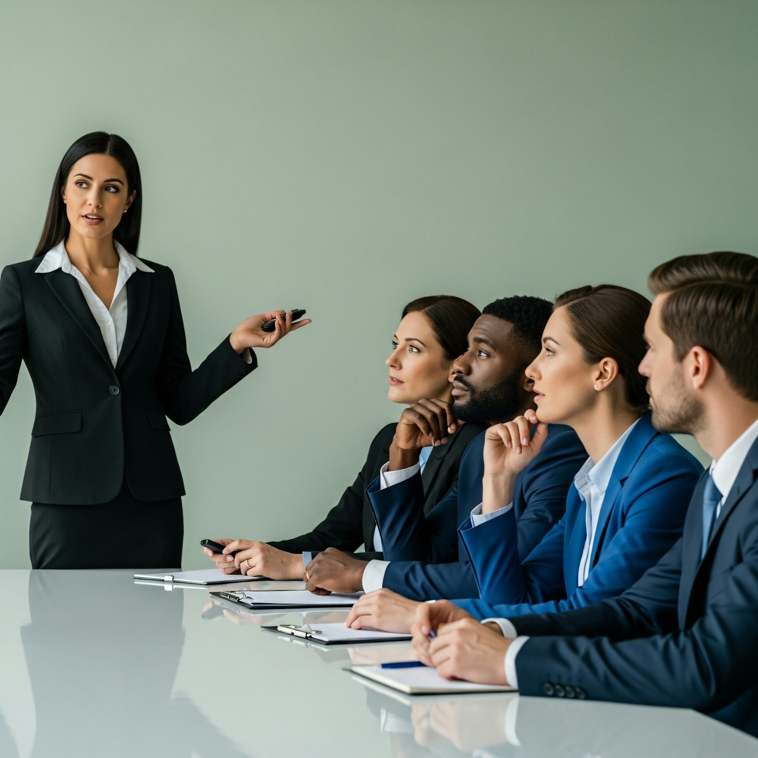A professional delivering an engaging virtual presentation using screen sharing tools, demonstrating effective remote communication.